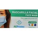 MASCARILLA QUIRURGICA TIPO IIR NEGRO (CAJA 50 UNIDADES). FABRICADA EN ESPAÑA